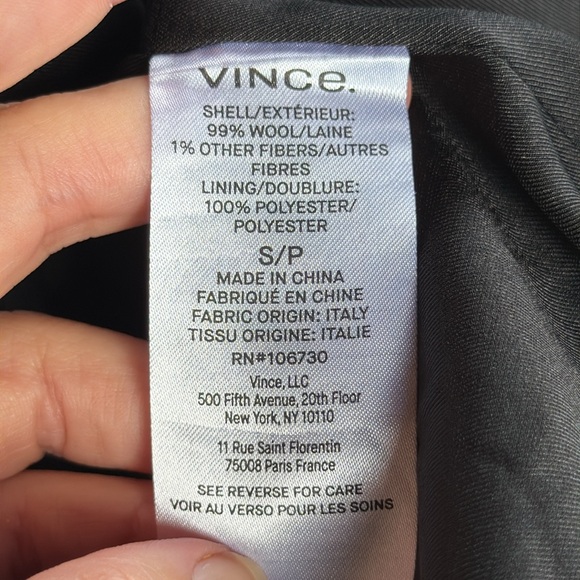 Vince Italian Wool Cropped Peacoat - Picture 14 of 16